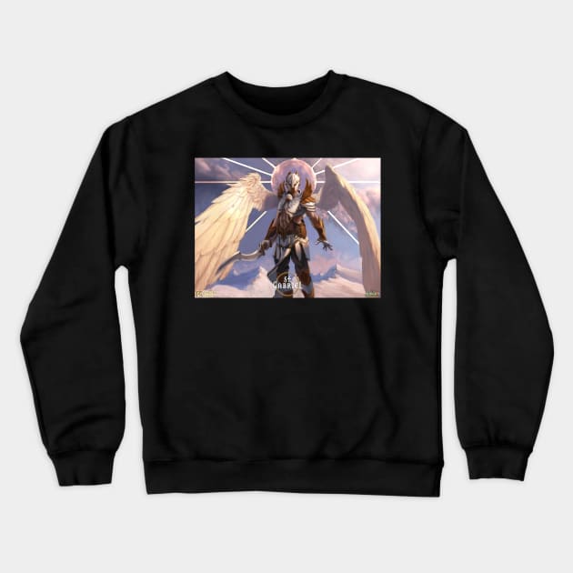 St Gabriel Full Alt - Almighty Legends Crewneck Sweatshirt by Toytally Rad Creations